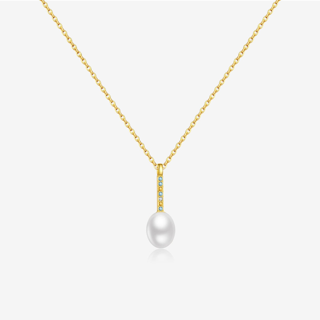 ARENE PEARL NECKLACE - GOLD