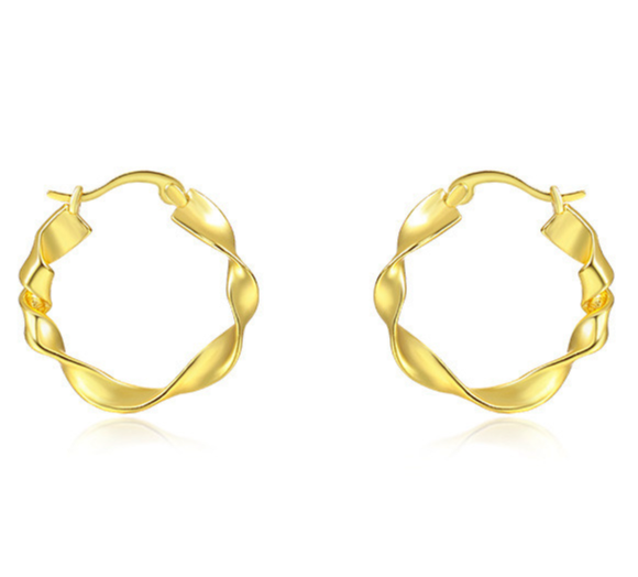 SCARLET HOOPS - GOLD