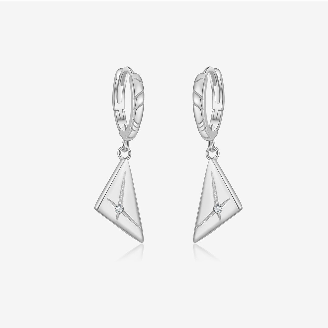 ALEXANDRA CRYSTAL SLEEPERS - SILVER