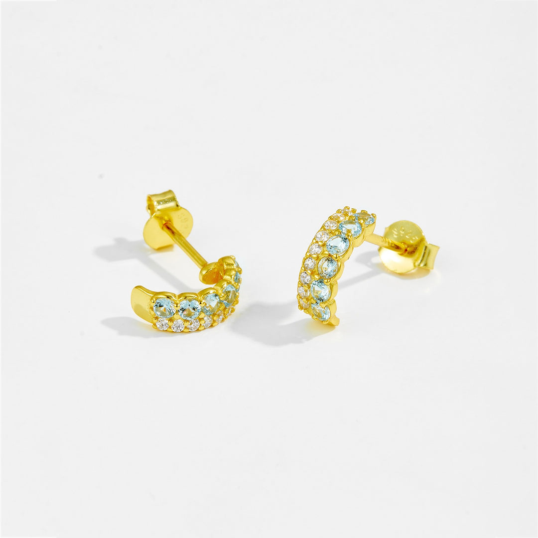 BERNADETTE CRYSTAL EAR STUDS
