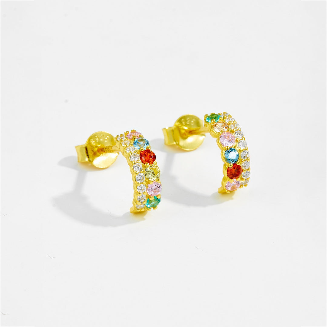 BERNADETTE CRYSTAL EAR STUDS