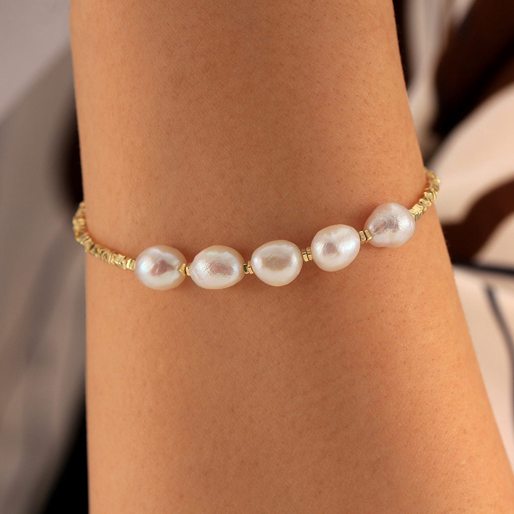 PEPE PEARL BRACELET - GOLD